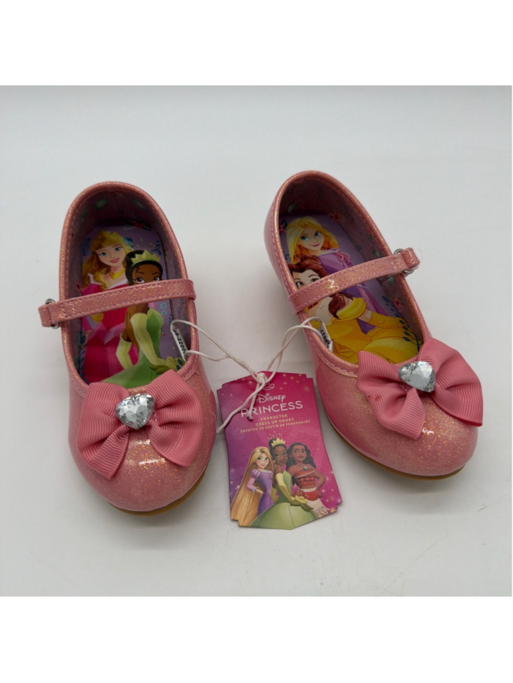 Disney Princess Pink Glitter Mary Jane Dress Shoes Size 10C